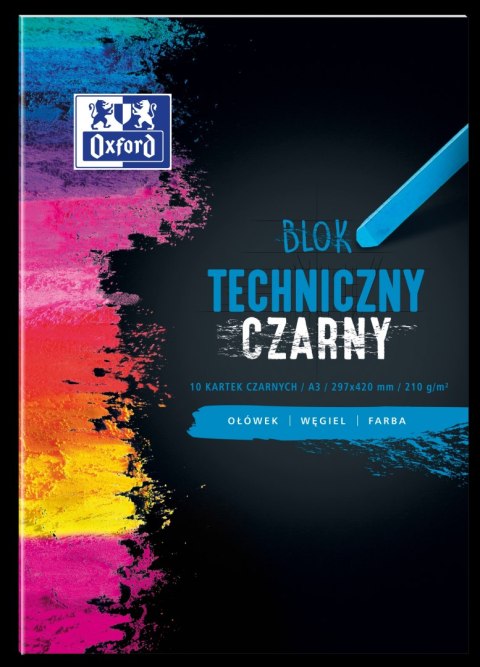 Blok techniczny OXFORD A3 10k 210G czarny 400093235 Blok techniczny OXFORD A3 10k 210G czarny 400093235