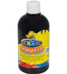 Farba tempera 500 ml, czarna CARIOCA 170-2358/170-2649 Farba tempera 500 ml, czarna CARIOCA 170-2358/170-2649