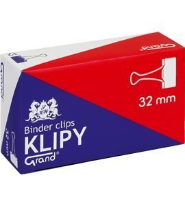 Klip 32mm 12szt (1.1/4cala) czarny GRAND 110-1094 Klip 32mm 12szt (1.1/4cala) czarny GRAND 110-1094