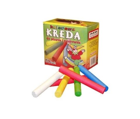 Kreda okrągła kolor 50 szt. M12 MAR-BOR Kreda okrągła kolor 50 szt. M12 MAR-BOR