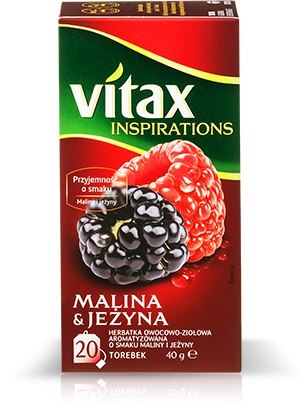 Herbata VITAX INSPIRATIONS MALINA&JEŻYNA 20t*2g zawieszka Herbata VITAX INSPIRATIONS MALINA&JEŻYNA 20t*2g zawieszka