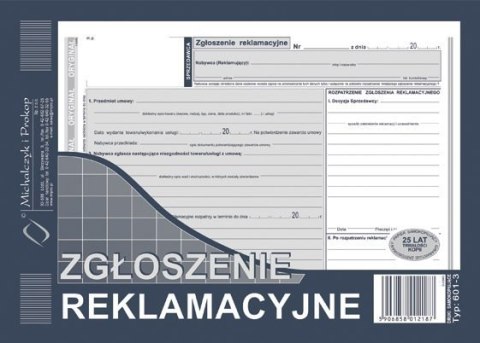 601-3 ZR A5 Zgłoszenie reklama (2k)MICHALCZYK I PROKOP 601-3 ZR A5 Zgłoszenie reklama (2k)MICHALCZYK I PROKOP