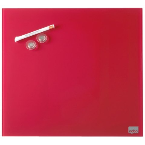 Tablica szklana NOBO Diamond Glass czerwona 450x450 1903955 Tablica szklana NOBO Diamond Glass czerwona 450x450 1903955