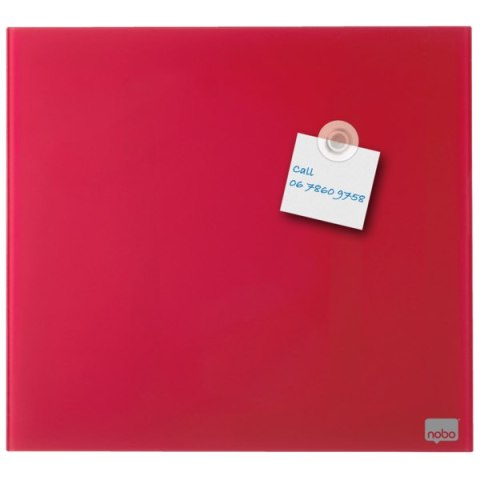 Tablica szklana NOBO Diamond Glass czerwona 450x450 1903955 Tablica szklana NOBO Diamond Glass czerwona 450x450 1903955