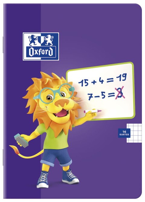 Zeszyt A5 16k, linia podwójna, OXFORD, LION 400106953 Zeszyt A5 16k, linia podwójna, OXFORD, LION 400106953