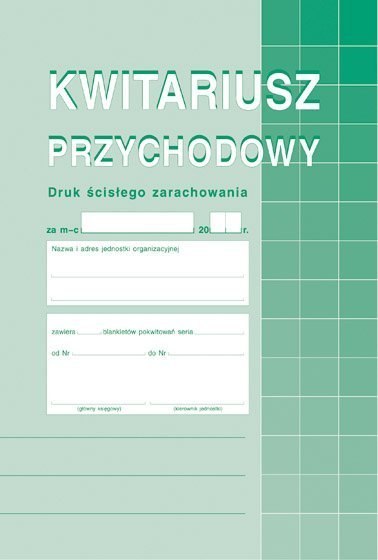 Kwitariusz przychodowy A5, 60 kartek (1+2) 10-400-3 DOTTS Kwitariusz przychodowy A5, 60 kartek (1+2) 10-400-3 DOTTS