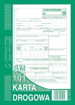 Karta drogowa A5, 80 kartek numerowane offset, 10-802-3N DOTTS