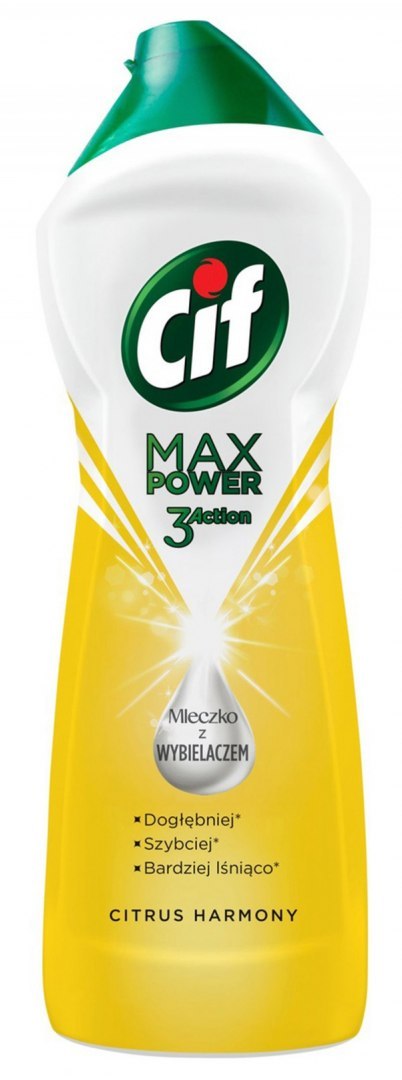 CIF Mleczko czyszczące 1001g Max Power Citrus 416037 CIF Mleczko czyszczące 1001g Max Power Citrus 416037