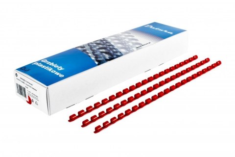 Grzbiet do bindowania DOTTS 6mm (100szt) czerwony Grzbiet do bindowania DOTTS 6mm (100szt) czerwony