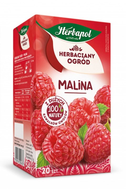 Herbata HERBAPOL HERBACIANY OGRÓD Malina (20 saszetek) Herbata HERBAPOL HERBACIANY OGRÓD Malina (20 saszetek)
