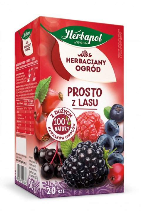 Herbata HERBAPOL HERBACIANY OGRÓD Prosto z Lasu 20t Herbata HERBAPOL HERBACIANY OGRÓD Prosto z Lasu 20t