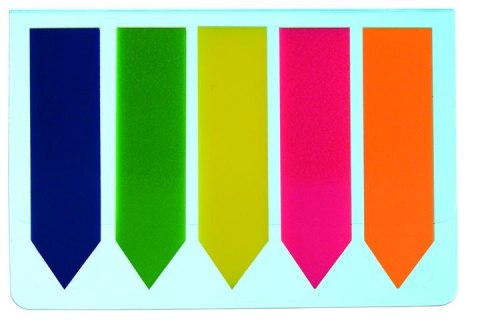 Zakładki indeksujące strzałki 12*45 5kol. po 25szt.009347 D.RECT Zakładki indeksujące strzałki 12*45 5kol. po 25szt.009347 D.RECT
