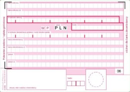 Polecenie przelewu, (1+1), A6 80 kartek, 10-449-5M DOTTS