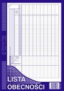 Lista obecnośći A4, 40 kartek offset, 10-506-1 DOTTS