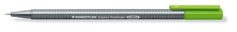 Cienkopis triplus, trójkątny, 0.3 mm, jasnozielony, Staedtler S 334-51 Cienkopis triplus, trójkątny, 0.3 mm, jasnozielony, Staedtler S 334-51