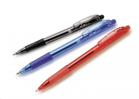 Długopis 0,7mm WOW! czerwony BK417-B-10 PENTEL Długopis 0,7mm WOW! czerwony BK417-B-10 PENTEL