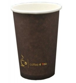 Kubek papierowy 180ml z nadrukiem COFFEE 4 YOU (100) 46484
