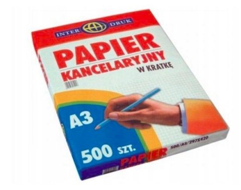 Papier kancelaryjny A3 kratka(500) INTERDRUK Papier kancelaryjny A3 kratka(500) INTERDRUK