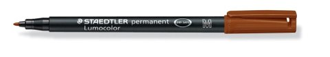 Foliopis Lumocolor, M, wodoodporny, brązowy, Staedtler S 317-7 Foliopis Lumocolor, M, wodoodporny, brązowy, Staedtler S 317-7