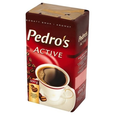 Kawa PEDROS ACTIVE 500g mielona Kawa PEDROS ACTIVE 500g mielona