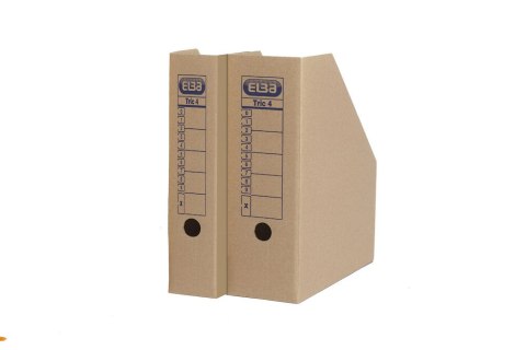 Pojemnik na czasopisma 7,5cm, ELBA TRIC 4, brązowy 100552611 Pojemnik na czasopisma 7,5cm, ELBA TRIC 4, brązowy 100552611