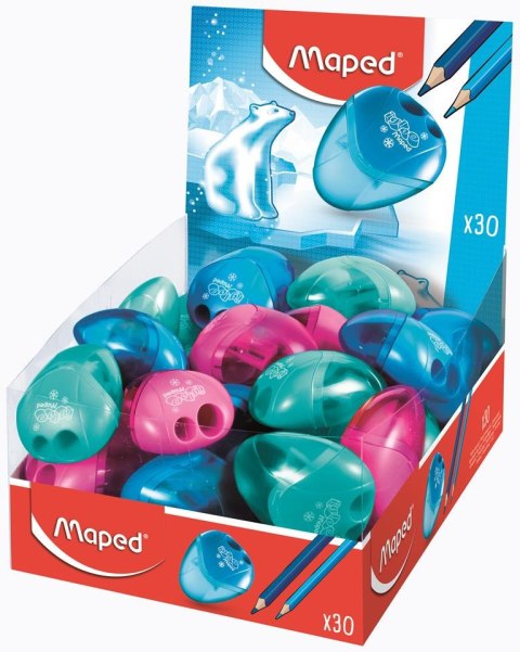 Temperówka plastikowa IGLOO 2 z dwoma otworami MAPED 534756 Temperówka plastikowa IGLOO 2 z dwoma otworami MAPED 534756