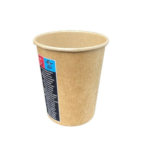 Kubek papierowy KRAFT 250ml brązowy (100) 27253 Kubek papierowy KRAFT 250ml brązowy (100) 27253