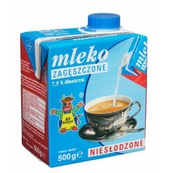 Mleko GOSTYŃ 7,5% zagęszczone niesłodzone 500g Mleko GOSTYŃ 7,5% zagęszczone niesłodzone 500g
