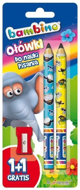 Ołówki do nauki pisania BAMBINO+1+temp.na.blistrze Ołówki do nauki pisania BAMBINO+1+temp.na.blistrze