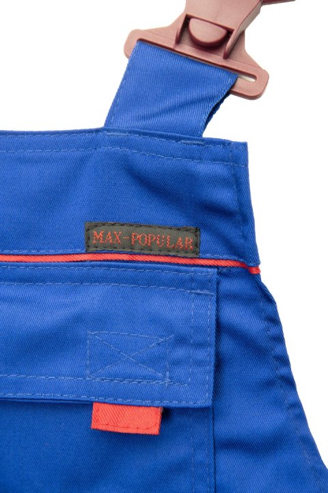MAX - POPULAR SPODNIE OGRODNICZKI - Niebieski MAX - POPULAR SPODNIE OGRODNICZKI - Niebieski