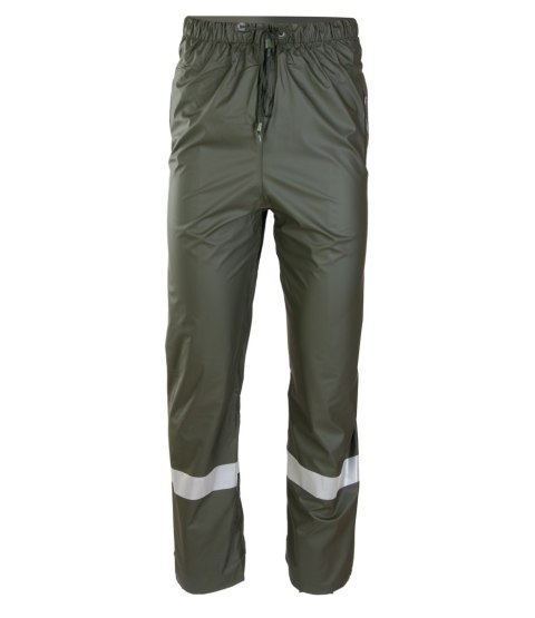 GROSVENOR PU SPODNIE DO PASA - Zielony