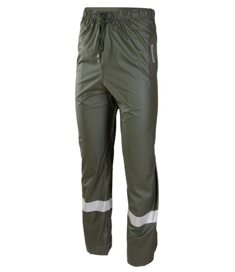 GROSVENOR PU SPODNIE DO PASA - Zielony