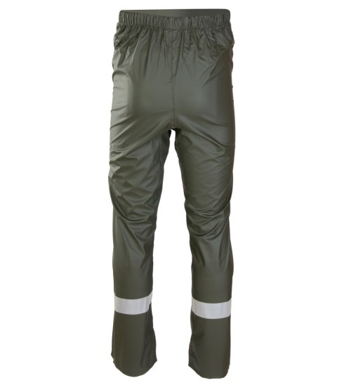 GROSVENOR PU SPODNIE DO PASA - Zielony