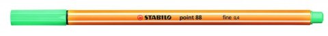 Cienkopis STABILO point 88/13 0.4mm zieleń lodowa Cienkopis STABILO point 88/13 0.4mm zieleń lodowa