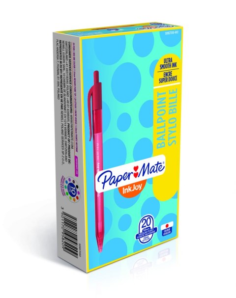 Długopis automatyczny INKJOY 100RT M 1.0mm czerwony PAPER MATE S0957050 Długopis automatyczny INKJOY 100RT M 1.0mm czerwony PAPER MATE S0957050