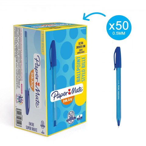 Długopis ze skuwką INKJOY 100 CAP XF 0,5mm niebieski PAPER MATE S0960900 Długopis ze skuwką INKJOY 100 CAP XF 0,5mm niebieski PAPER MATE S0960900