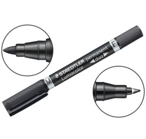 Foliopis LUMOCOLOR DUO czarny 348-9 STAEDTLER Foliopis LUMOCOLOR DUO czarny 348-9 STAEDTLER