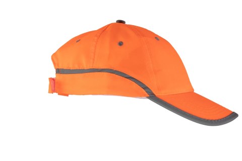 CZAPKA BASEBALL ODBLASK - Pomarańczowy uniwersalny CZAPKA BASEBALL ODBLASK - Pomarańczowy uniwersalny