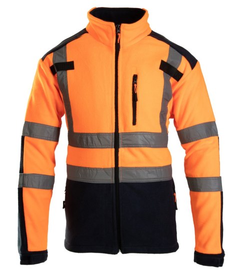 POLAR Z PASAMI ODBLASK. KAT. 2 Klasa 2 BF04 - Pomarańczowy L