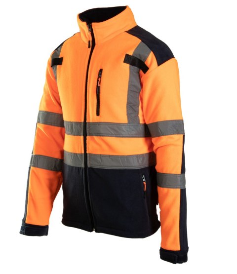 POLAR Z PASAMI ODBLASK. KAT. 2 Klasa 2 BF04 - Pomarańczowy L