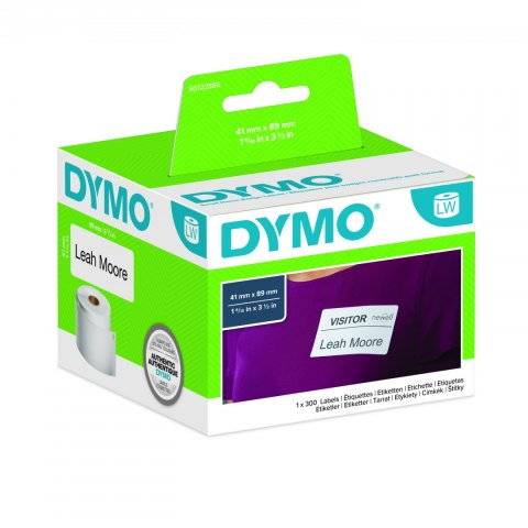 Etykieta DYMO na identyfikator imienny - 89 x 41 mm, biały S0722560 Etykieta DYMO na identyfikator imienny - 89 x 41 mm, biały S0722560