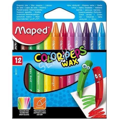Kredki COLORPEPS świecowe 12 kolorów 861011 MAPED Kredki COLORPEPS świecowe 12 kolorów 861011 MAPED