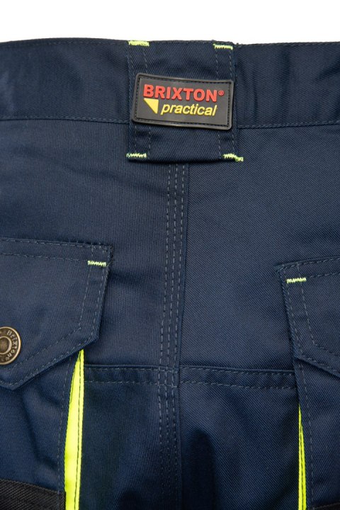 BRIXTON PRACTICAL SPODNIE DO PASA - ODPINANE NOGAWKI - Granat/Żółty