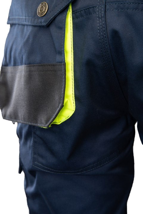 BRIXTON PRACTICAL SPODNIE DO PASA - ODPINANE NOGAWKI - Granat/Żółty