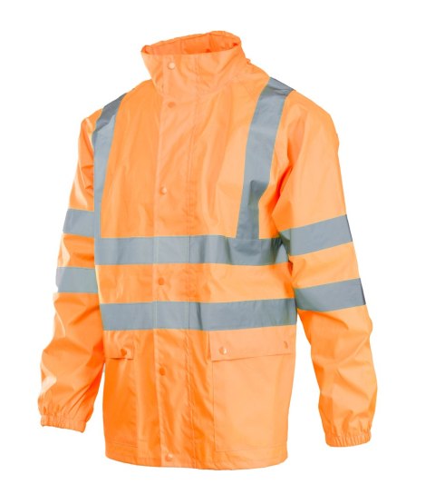 GROSVENOR FLASH KURTKA POLIESTER/PU - Pomarańczowy