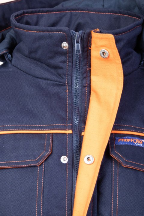 KURTKA PROFFLAM ANTISTATIC PARKA PROF4 - Granatowy KURTKA PROFFLAM ANTISTATIC PARKA PROF4 - Granatowy