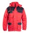 KURTKA PARKA BRIXTON SNOW WSTAWKA KOLOR - CZARNO-CZERWONY