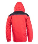 KURTKA PARKA BRIXTON SNOW WSTAWKA KOLOR - CZARNO-CZERWONY