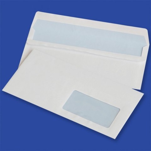 Koperty DL SK białe 75g okno prawe 45x90mm (1000szt.) NC samoklejące 11221200 Koperty DL SK białe 75g okno prawe 45x90mm (1000szt.) NC samoklejące 11221200