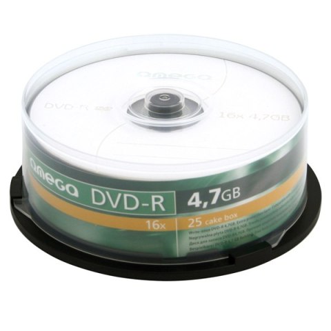 Płyta OMEGA DVD-R 4,7GB 16X SLIM CAKE (10) OMD16S- Płyta OMEGA DVD-R 4,7GB 16X SLIM CAKE (10) OMD16S-